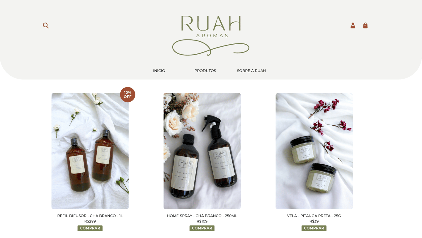 a website page with a bunch of products on it