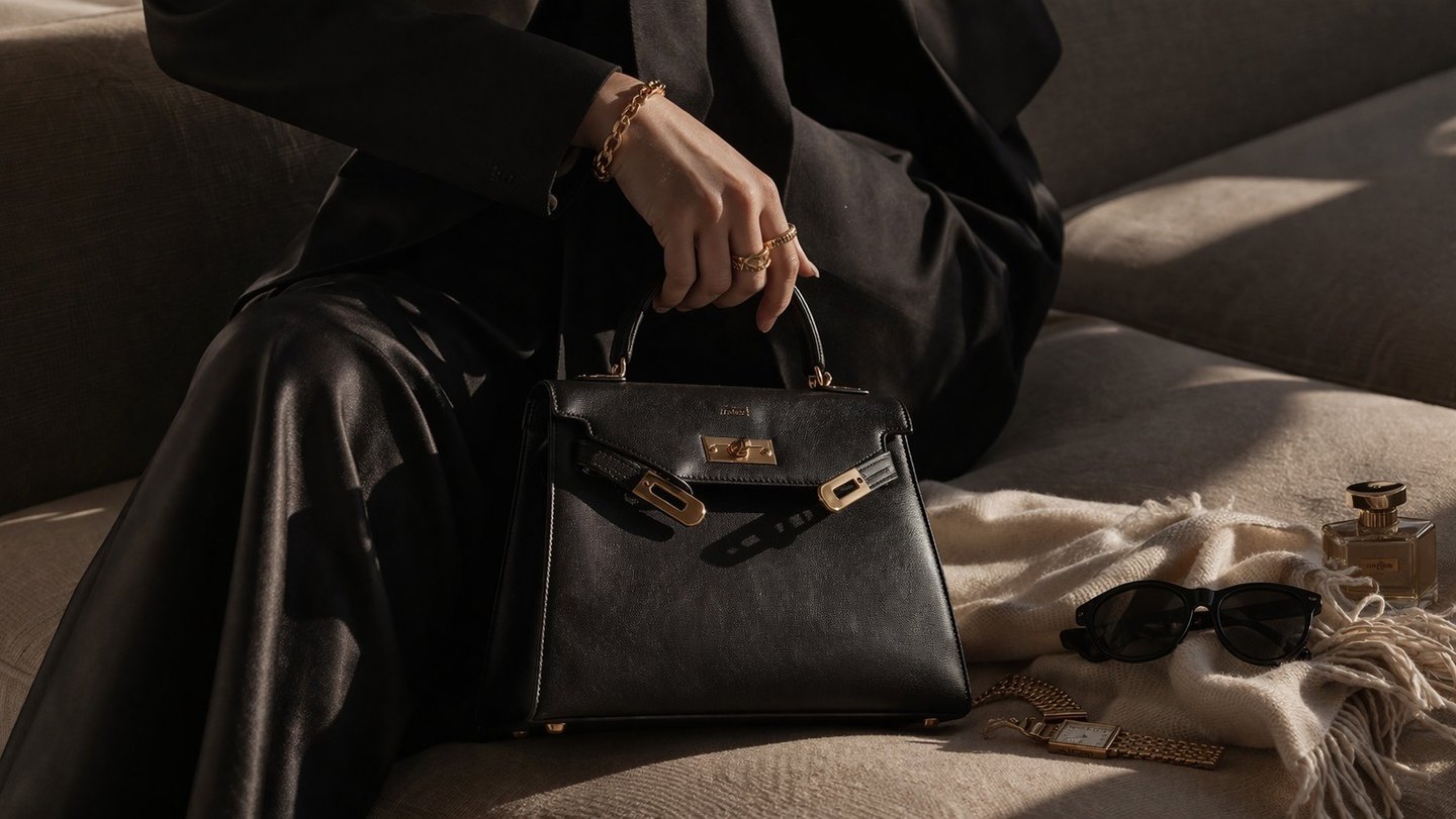 Luxury designer handbag timeless investment fashion piece.