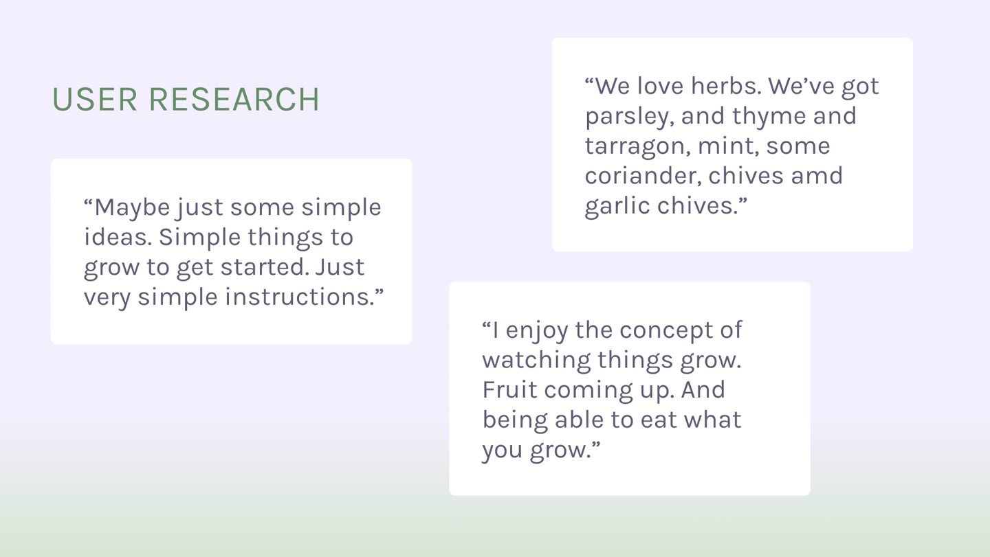 Sunny Patch - User Research