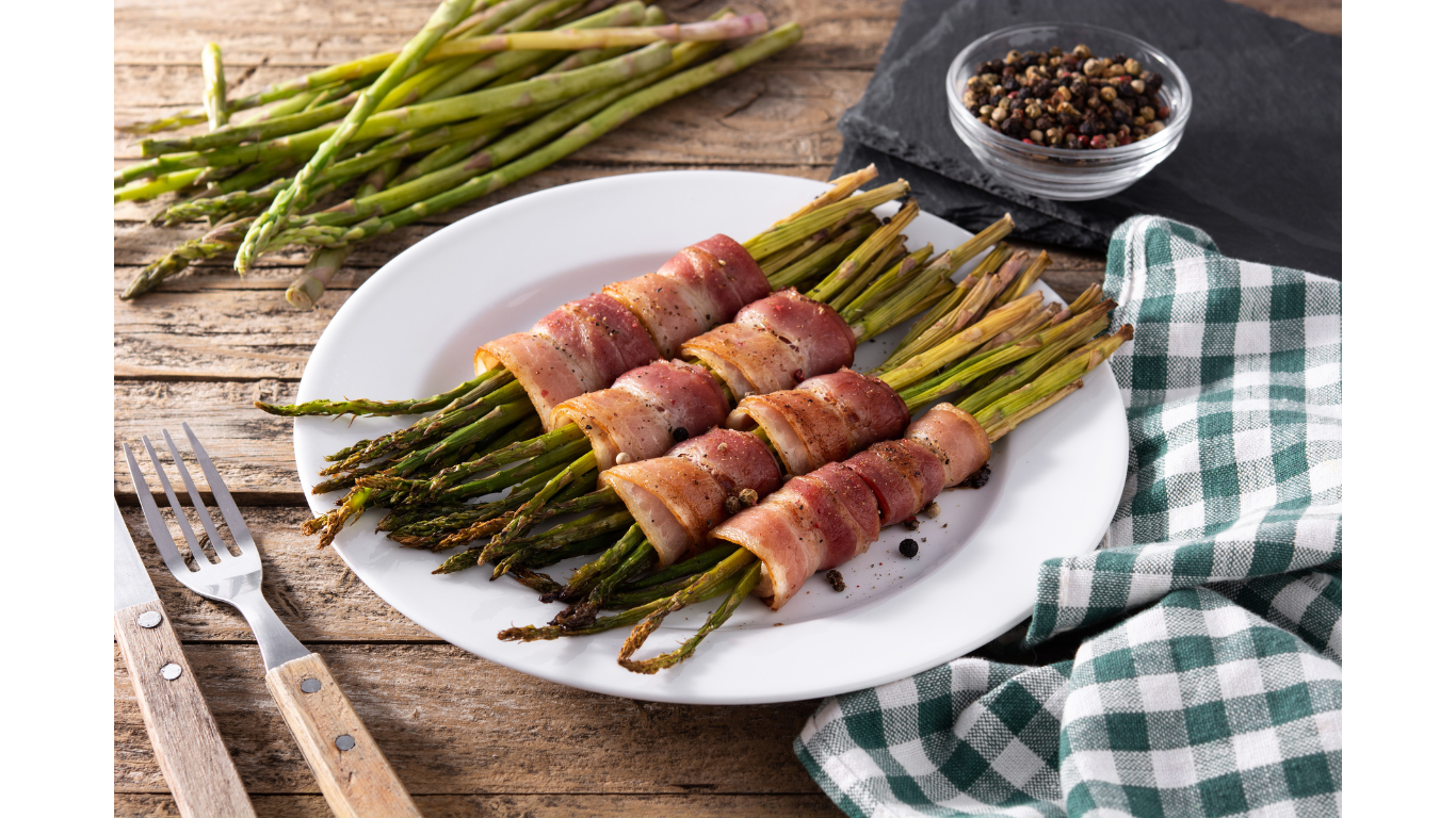 Keto Bacon Wrapped Asparagus