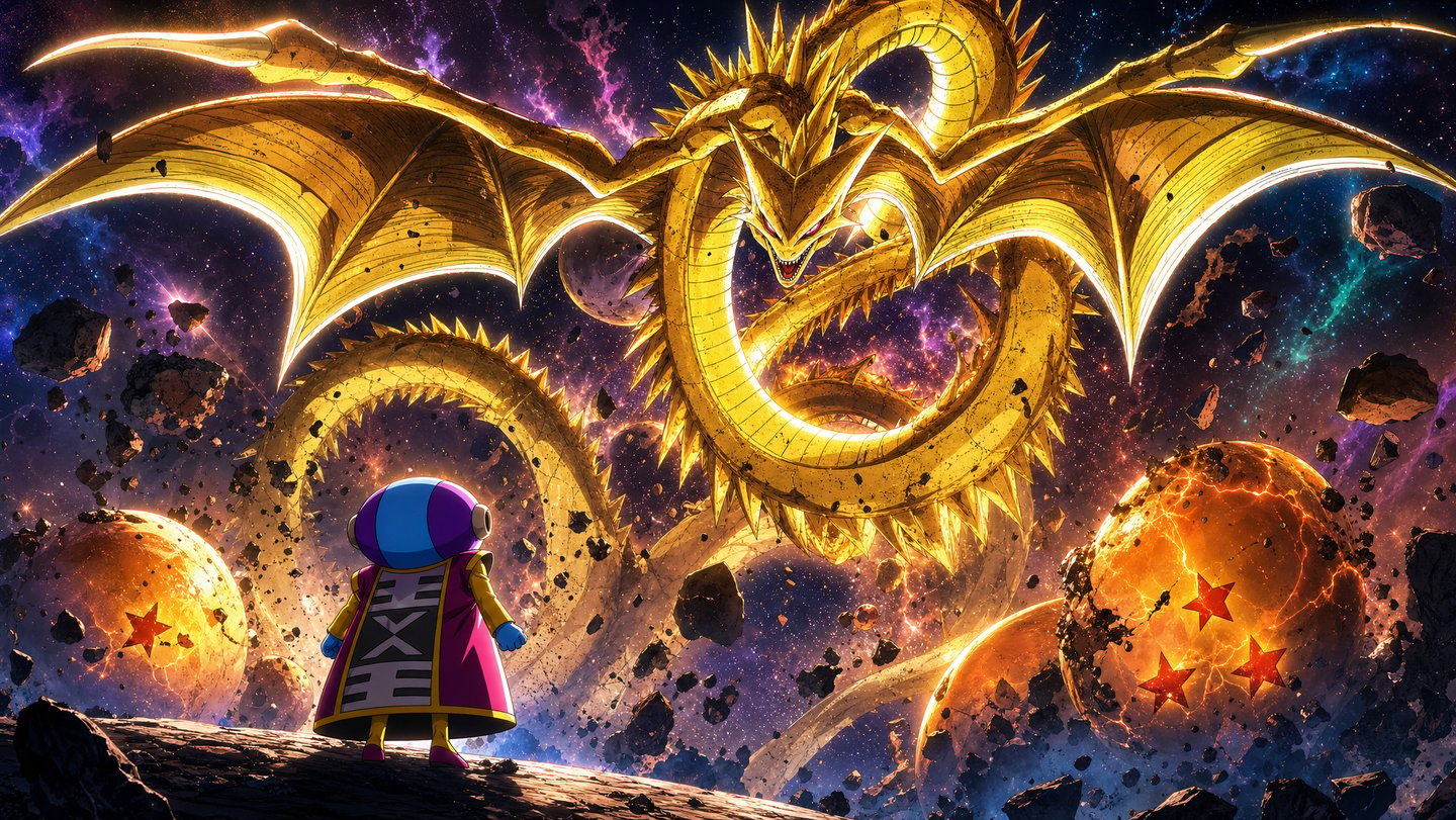 Capa da análise sobre a origem das Super Esferas e Zalama em Dragon Ball Super