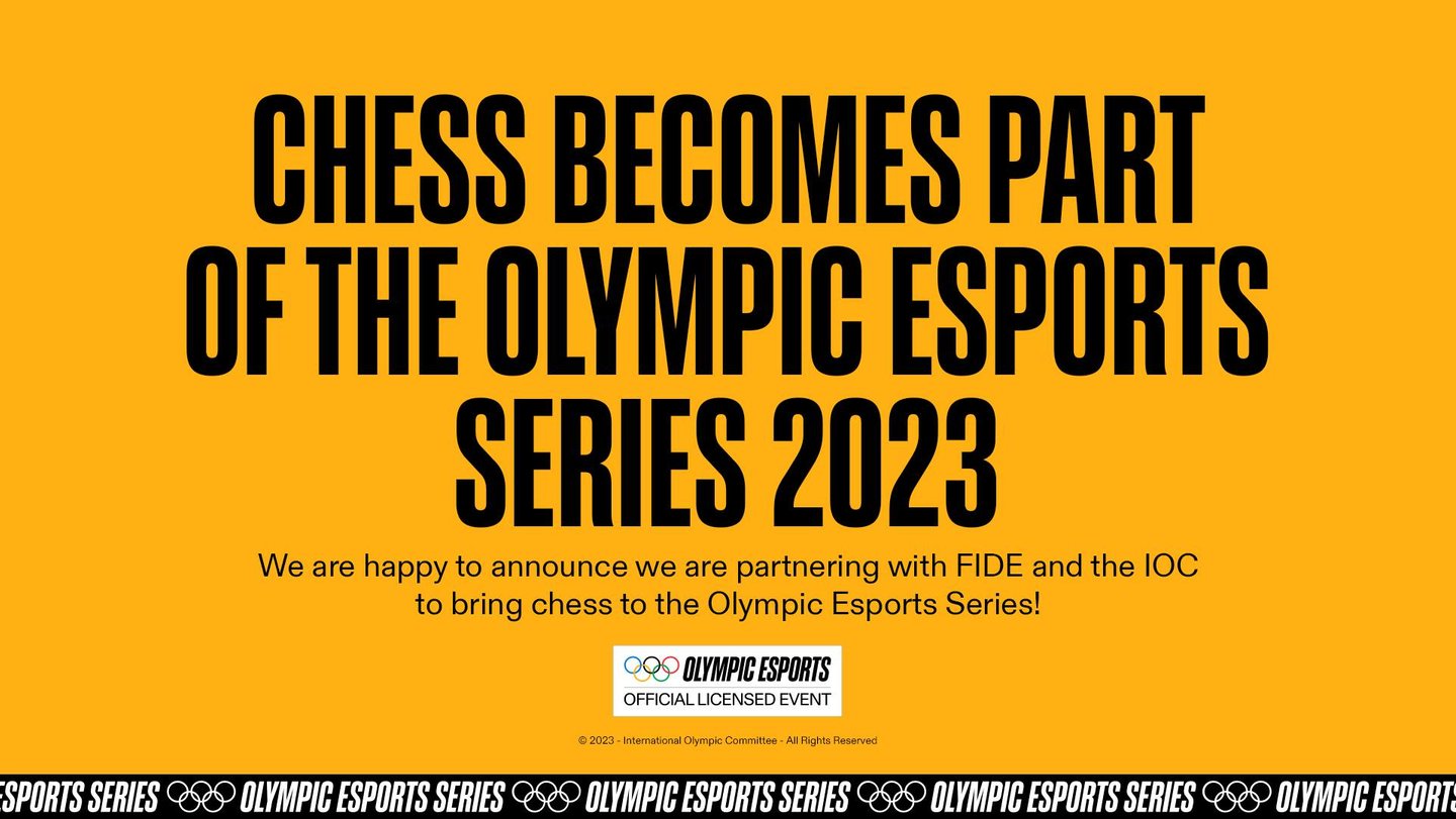 FIDE and Chess.com Bring Chess to the Olympic Esports Series. FIDE Chess.