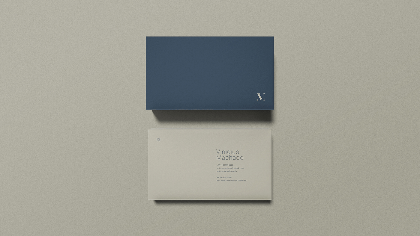 Projeto Vinicius Machado – Projeto de Identidade Visual feito pelo Estúdio Criativo Voluca