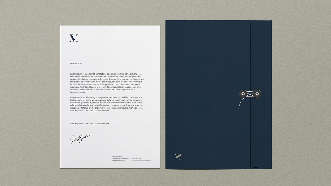 Projeto Vinicius Machado – Projeto de Identidade Visual feito pelo Estúdio Criativo Voluca