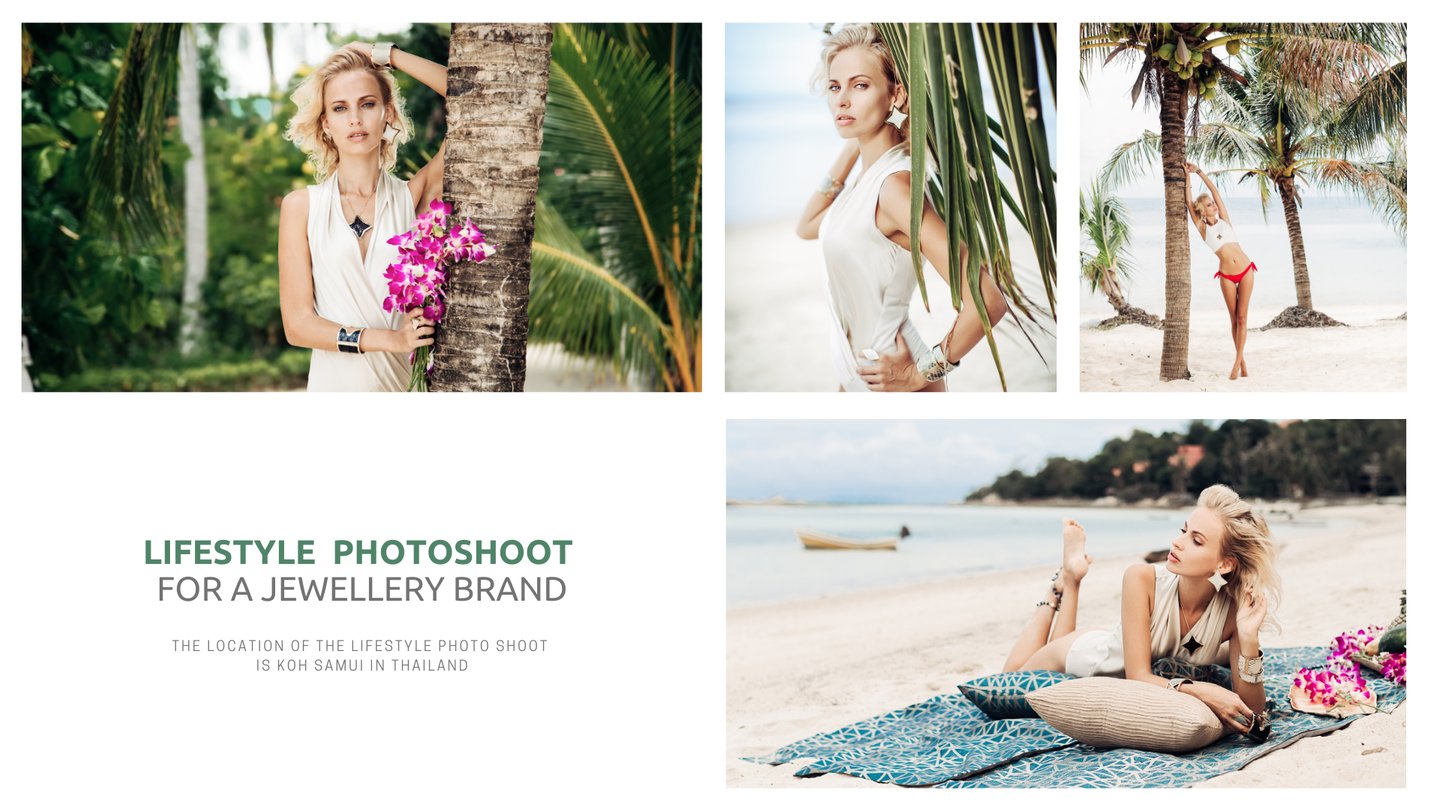 lifestyle photoshoot and SM content for a jewellery brand