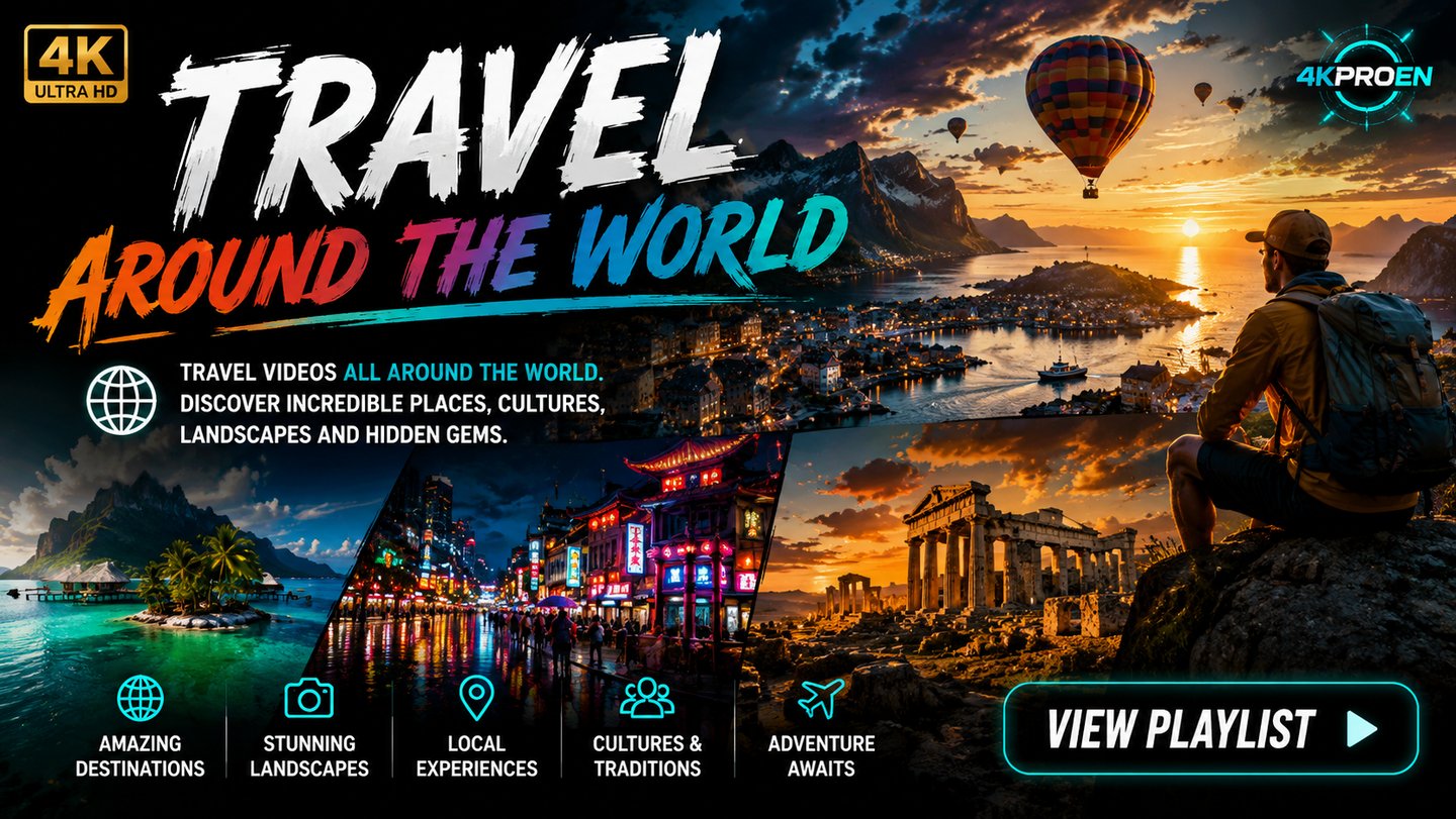 4K travel films featuring breathtaking destinations, cultures and cinematic landscapes from around t