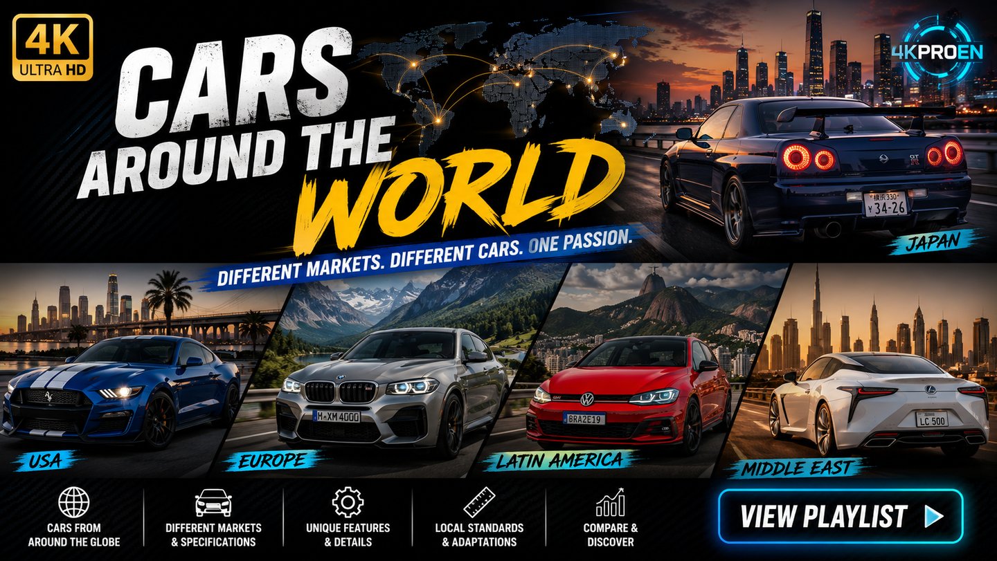 4K car reviews from Europe, Japan, USA, Middle East and Latin America with real driving experiences