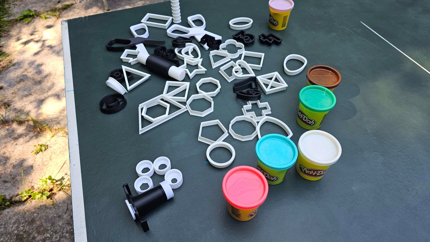 a table with a lot of different items on it