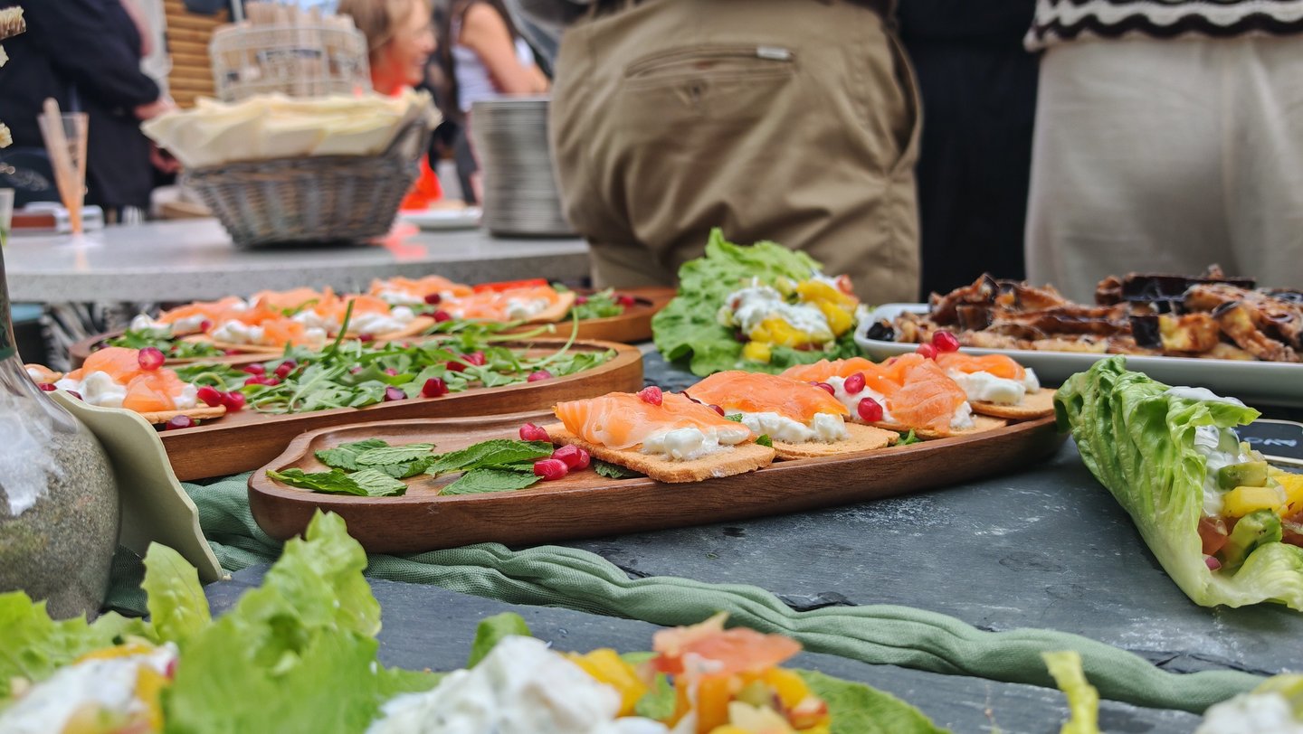 Selection of wedding starters