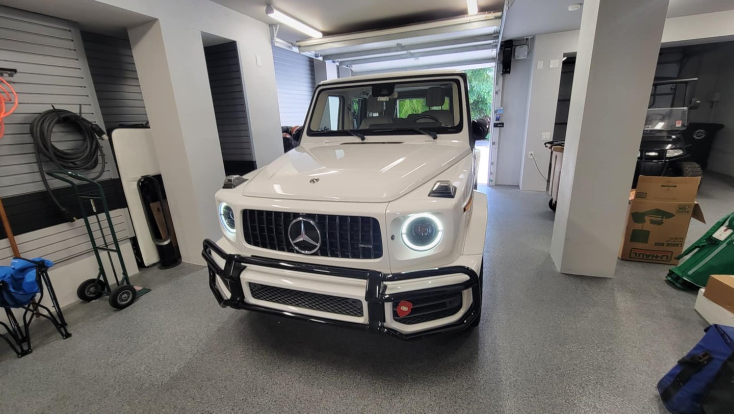 White G-Wagon Mobile Car Detailng Clearwater 