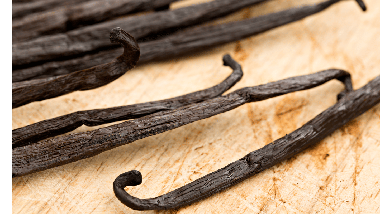 Des gousses de vanille noire 