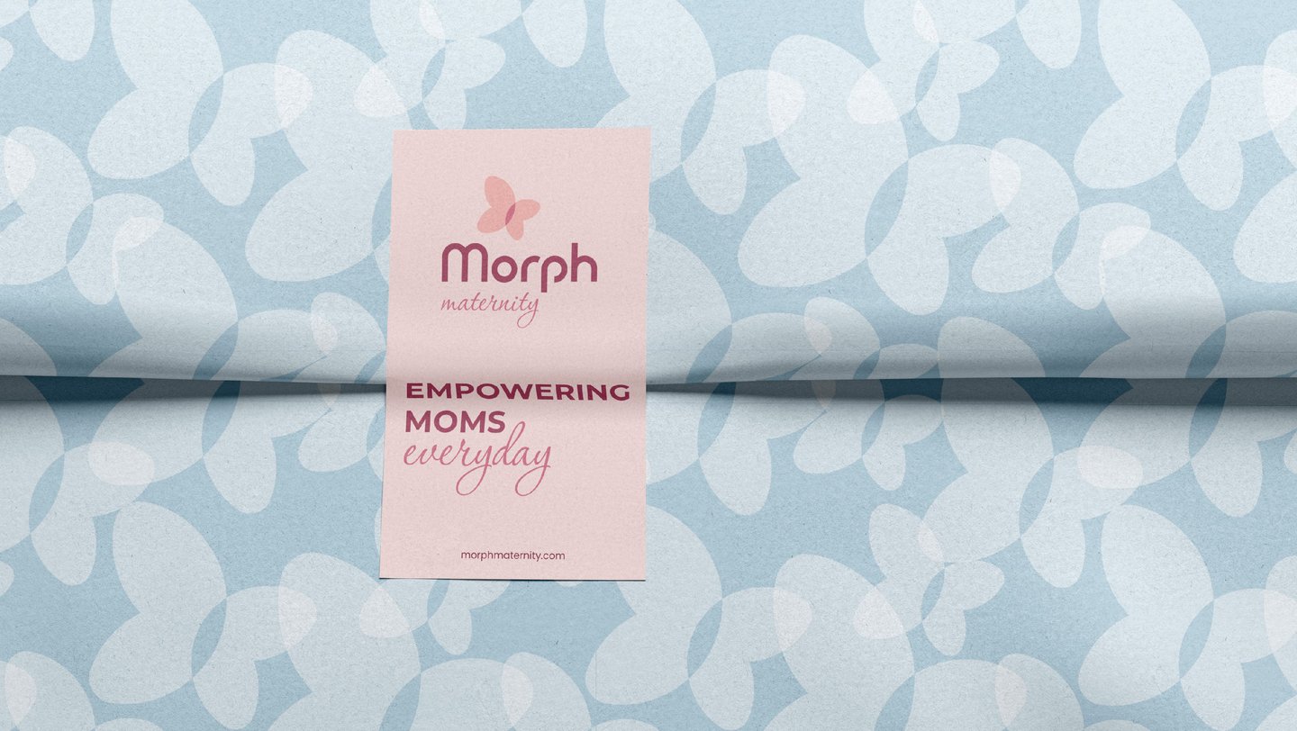 Pregnancy care brand identity and logo design, pattern design