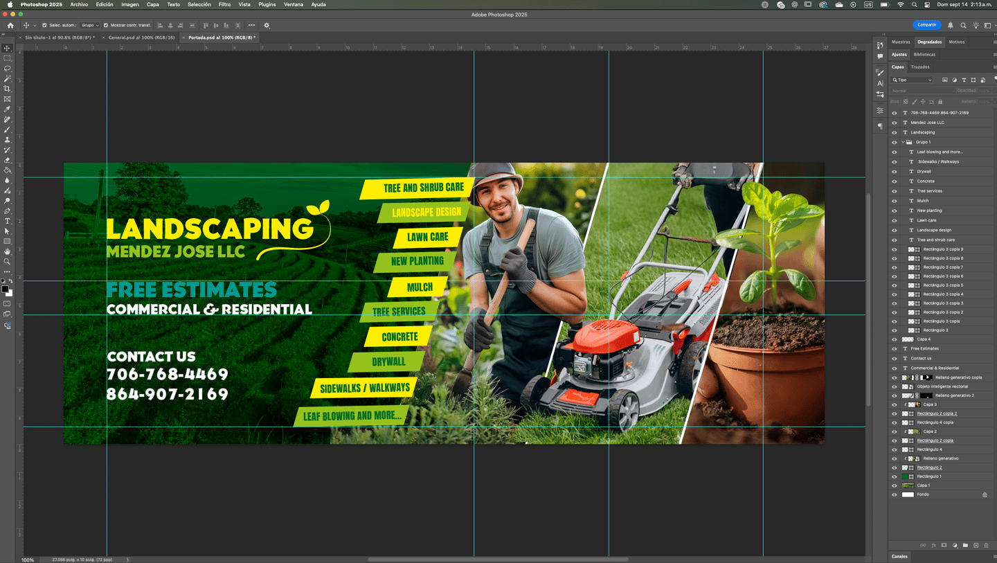 Diseño gráfico para empresa de jardinería