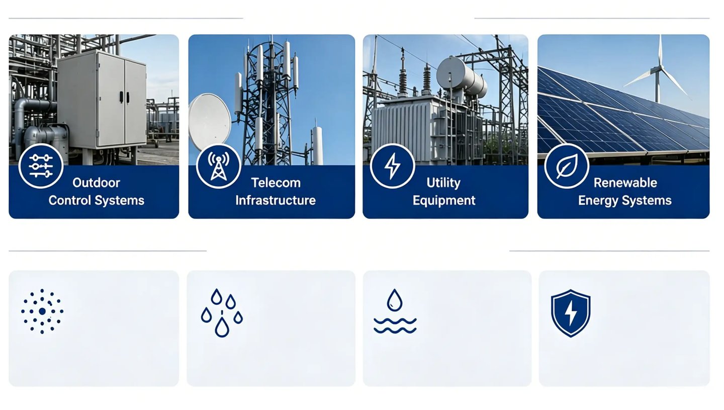 waterproof enclosure Typical Applications