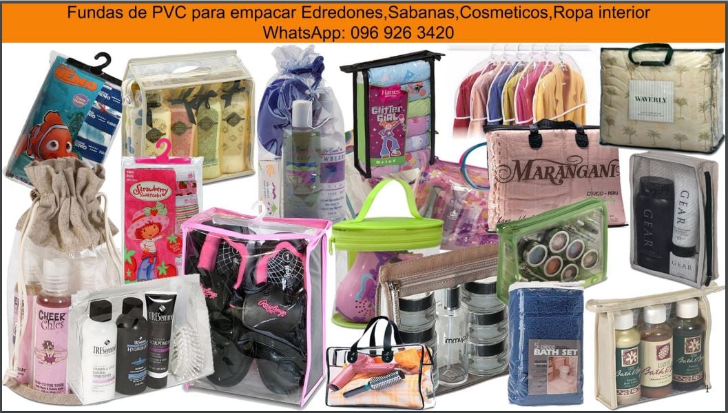 Fundas y empaques de plastico vinyl transparente