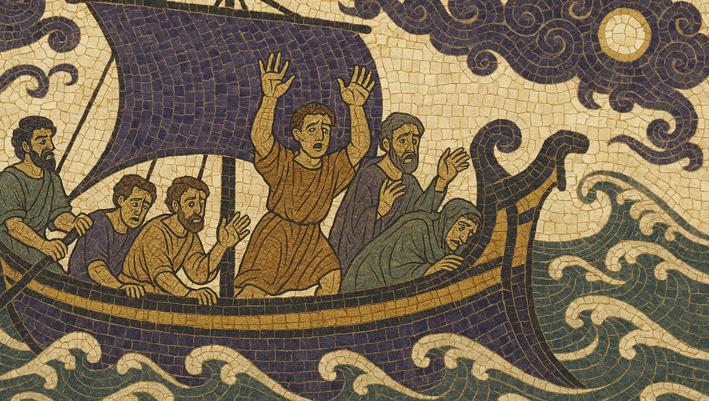 Acts 27 maritime journey involving Julius and Paul. 