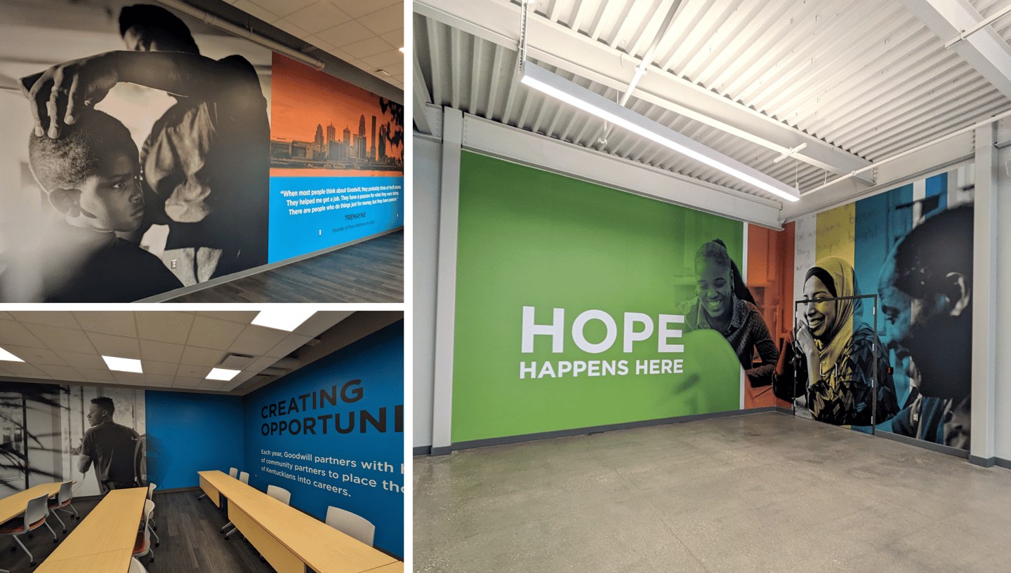 Goodwill Opportunity Center Branded Environmental Graphics