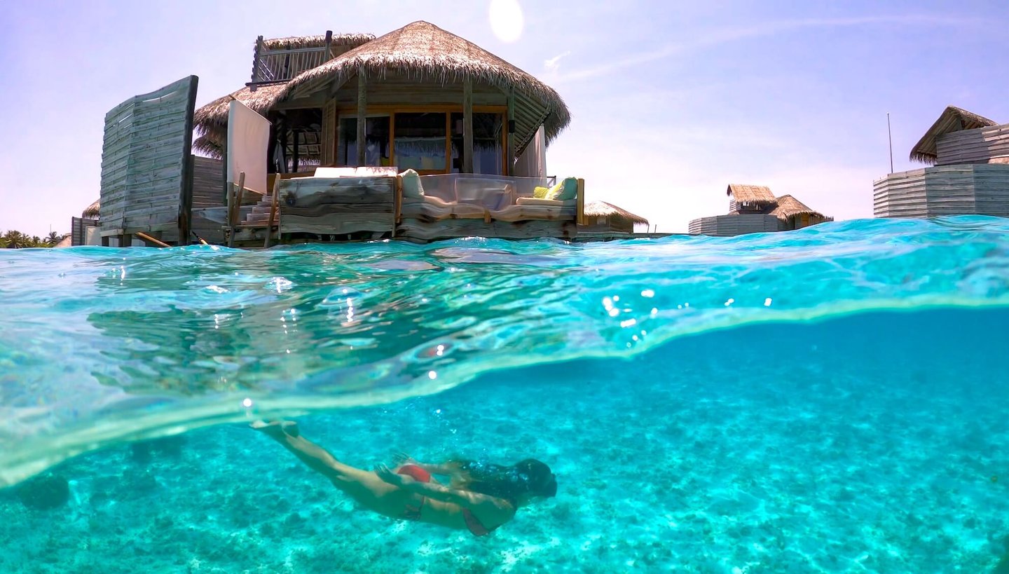 Six Senses Laamu Maldives villa snorkelling