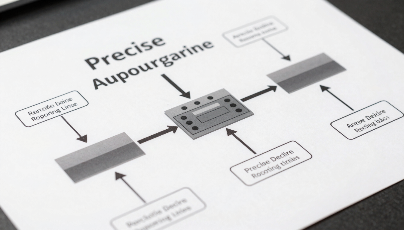 Precise vector schematic showing raw data sources connecting to a central automated reporting pipeline, clean slate background.