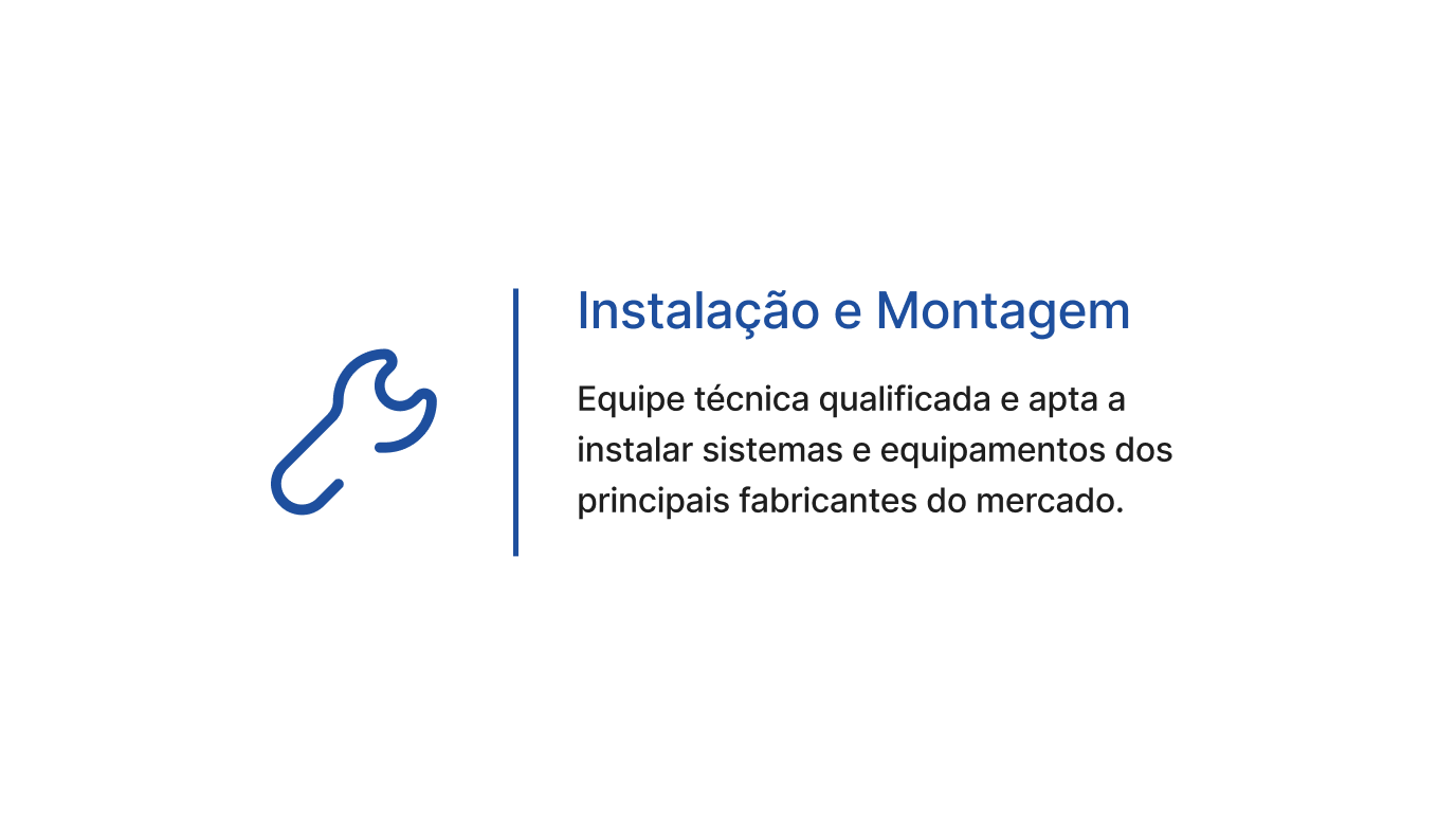 instalação e montagem