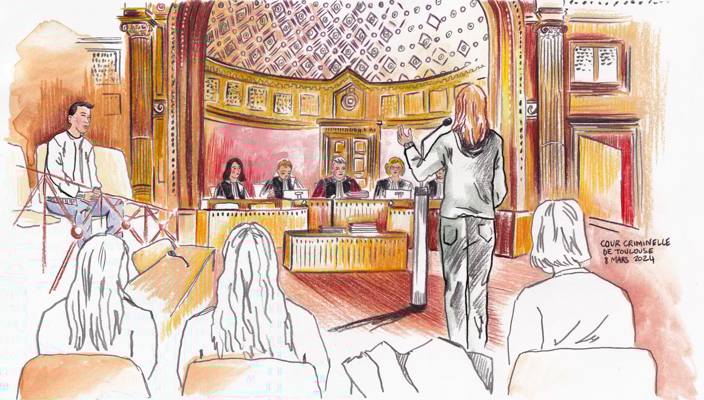 a courtroom scene with a judge and a judge in a courtroom