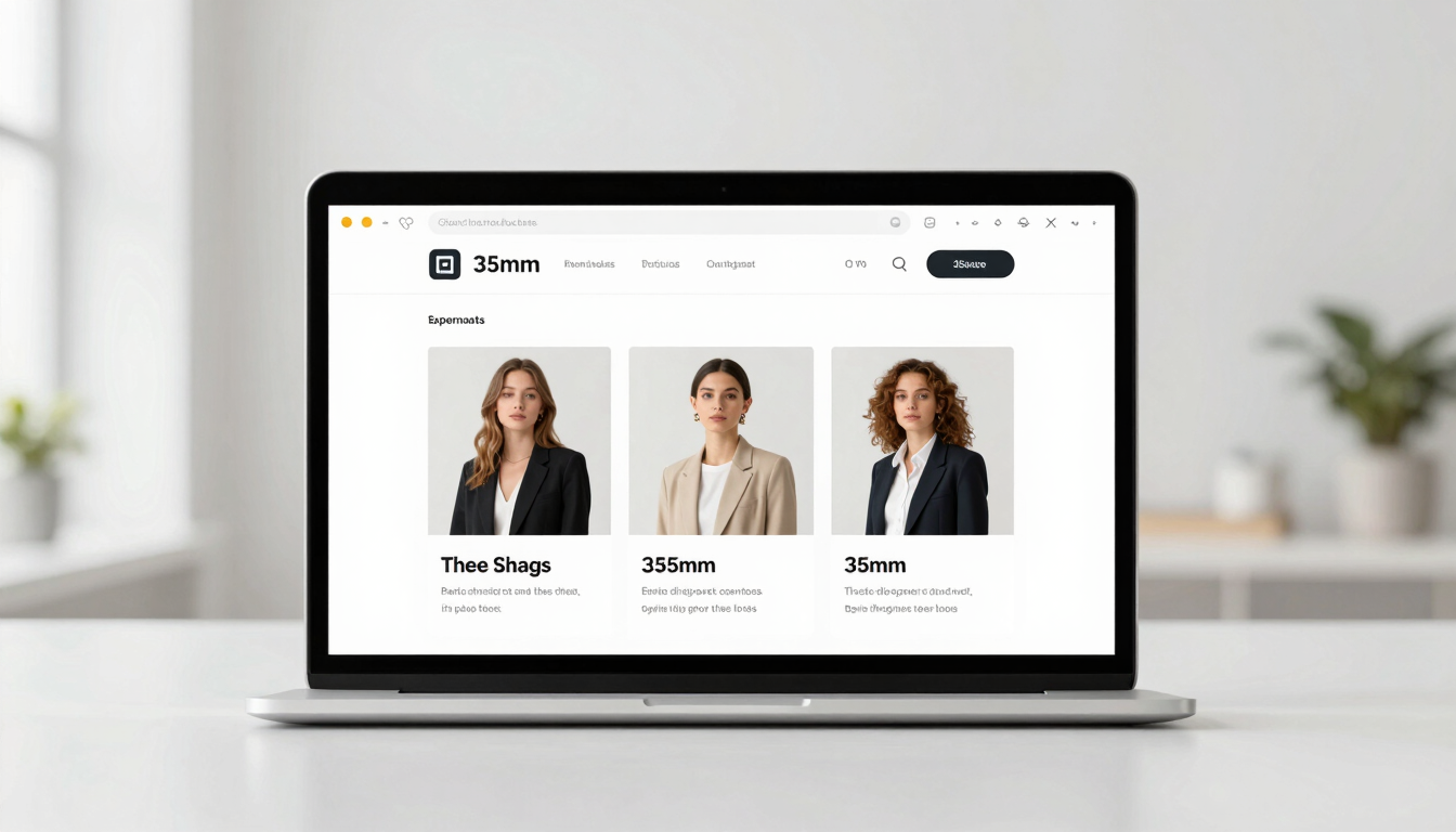 Minimalist browser mockup of a modern e-commerce interface on a clean slate background, sharp focus, bright studio lighting, 35mm