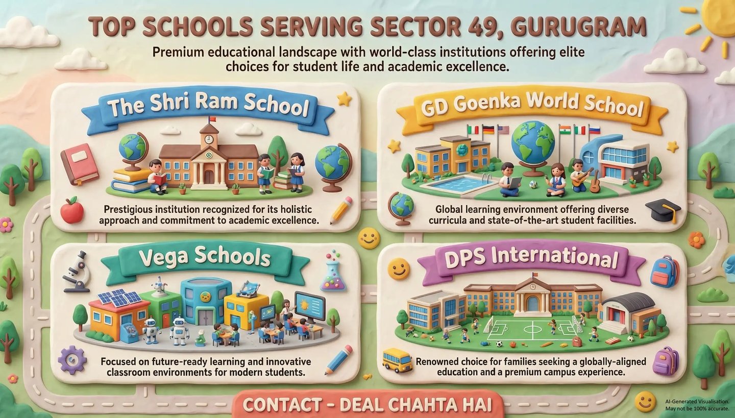 Top Schools in and around Sector 49, Gurugram