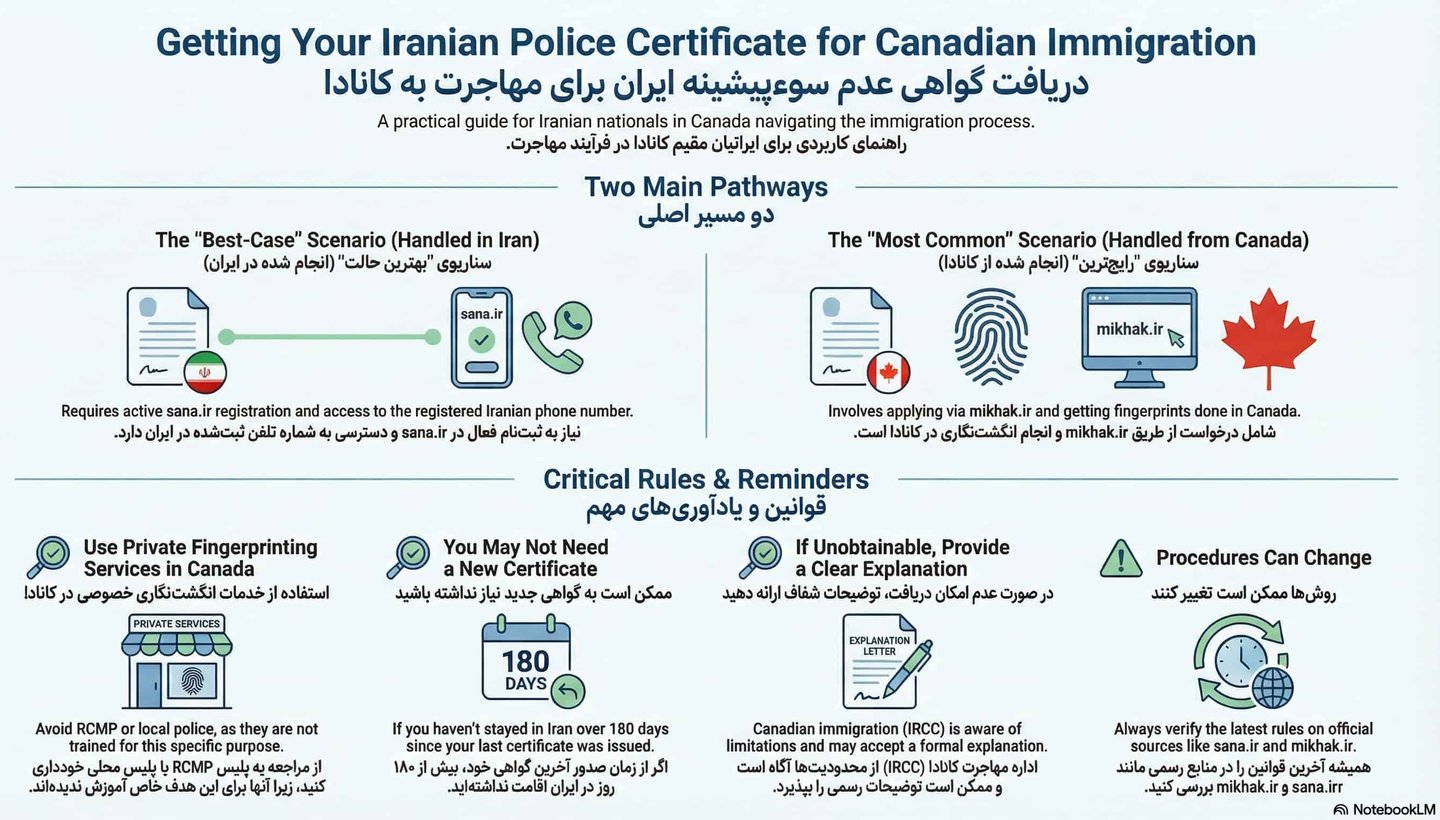 Iran police certificate from Canada