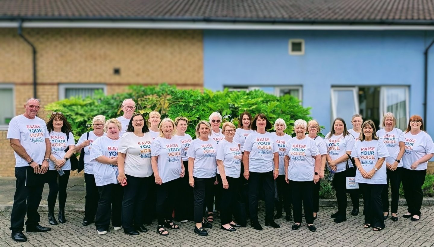 Community Choir at care home performance