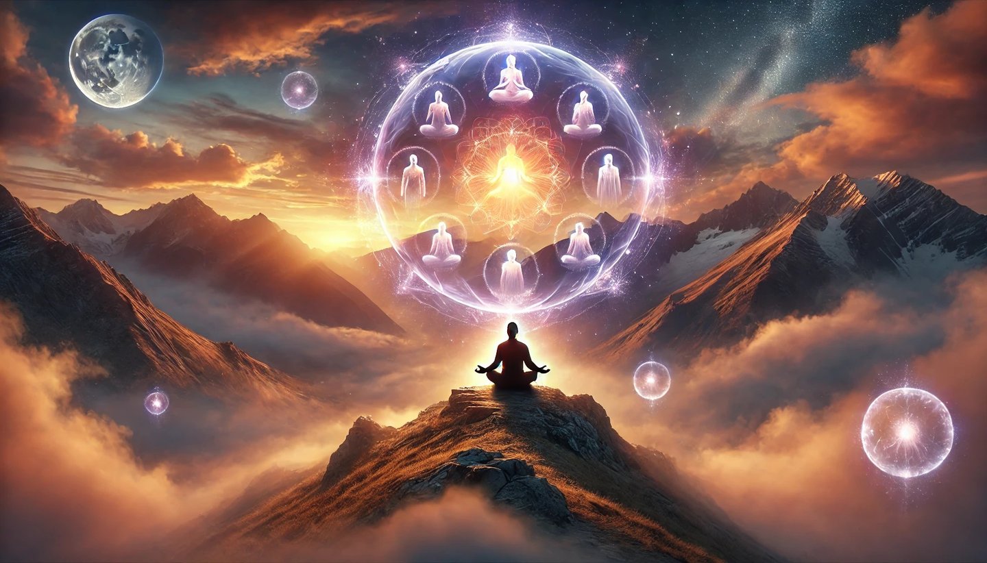 homme qui médite avec ses anc^tres. transgénérationnel à Nantes constellations familiales christophe meunier