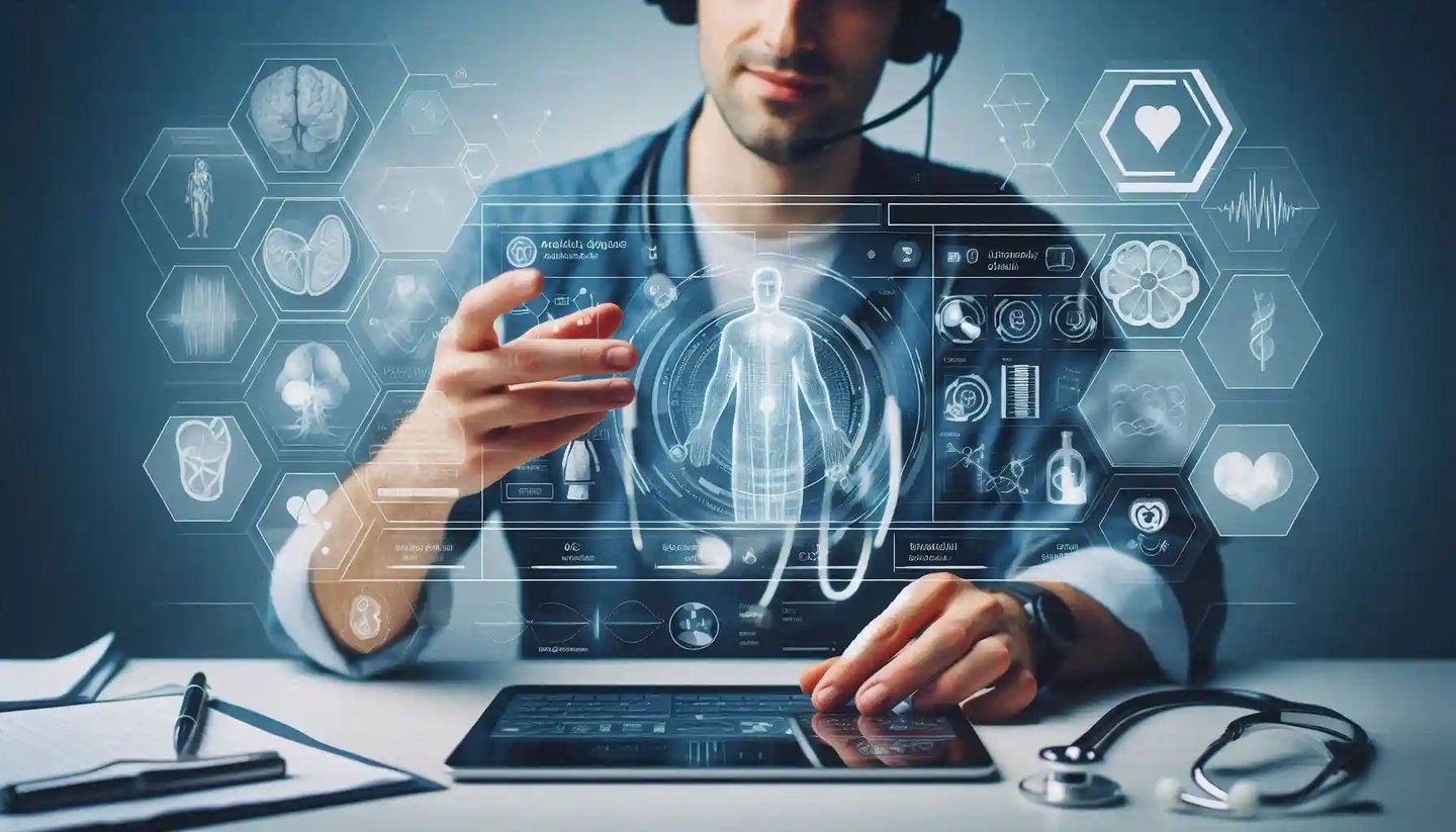 Medical eLearning voiceover recording by professional narrator in studio