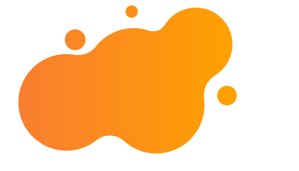 eine orangene Grafik, die aussieht, wie ein Farbklecks