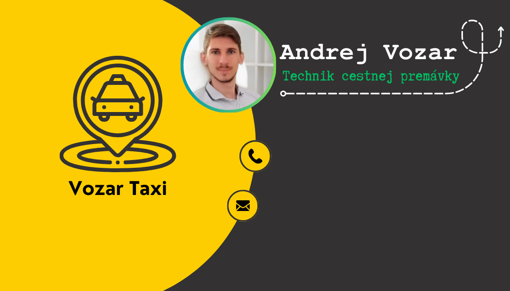 Osobny šofer taxi vodič