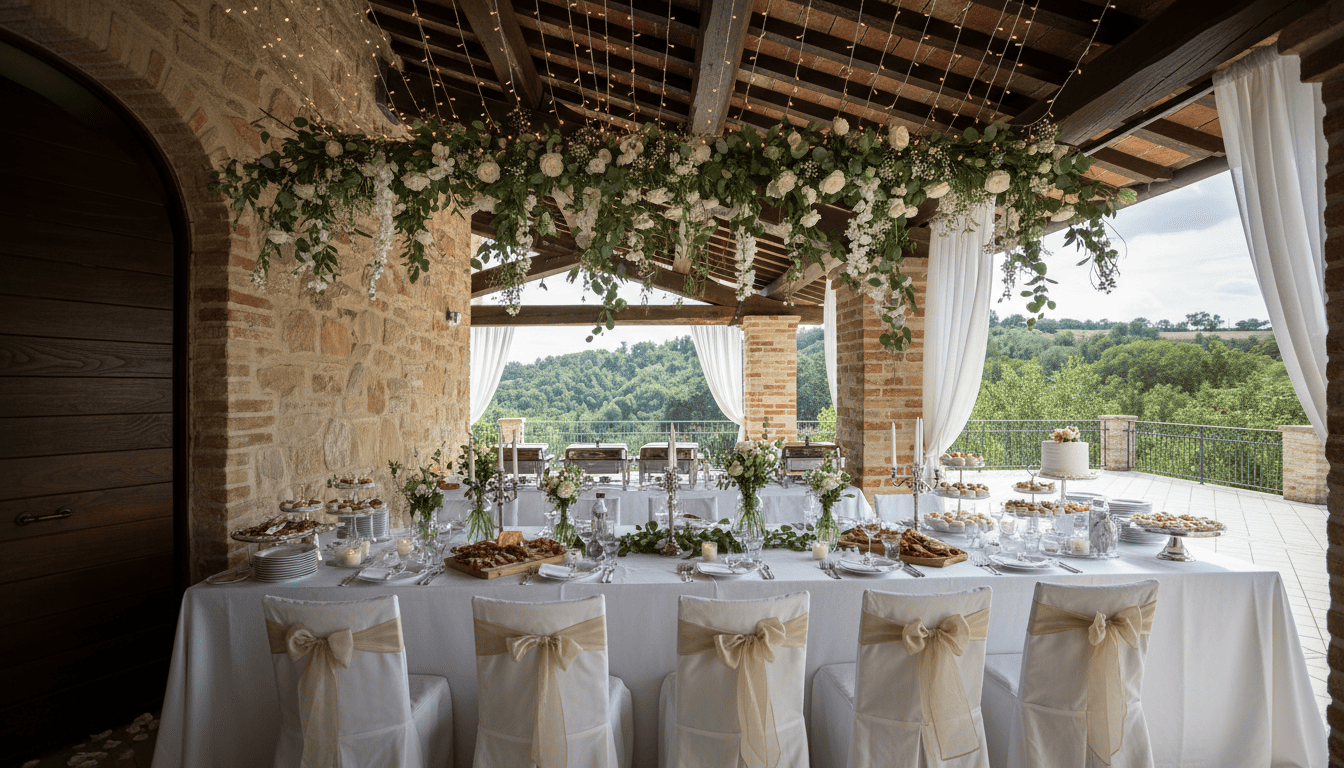 degustazione vini cucina matrimonio villa Marche