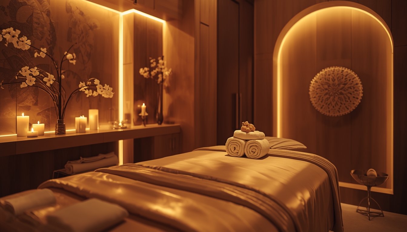 Elegantes Ambiente für erotische Massage in Porto