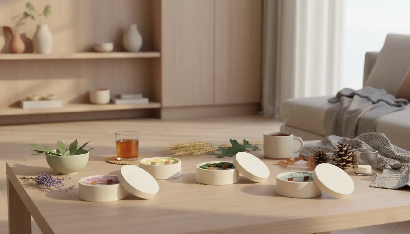 Colección Estaciones de Your Wax Light: velas artesanales de cera de soja natural sin tóxicos.