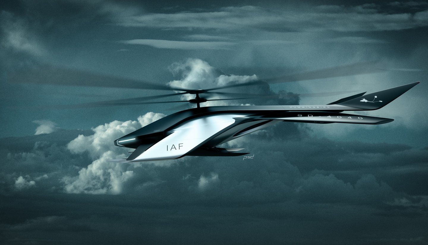 futuristic helicopter drone concept inspired by hummingbird, biomimicry, aviation design, VTOL