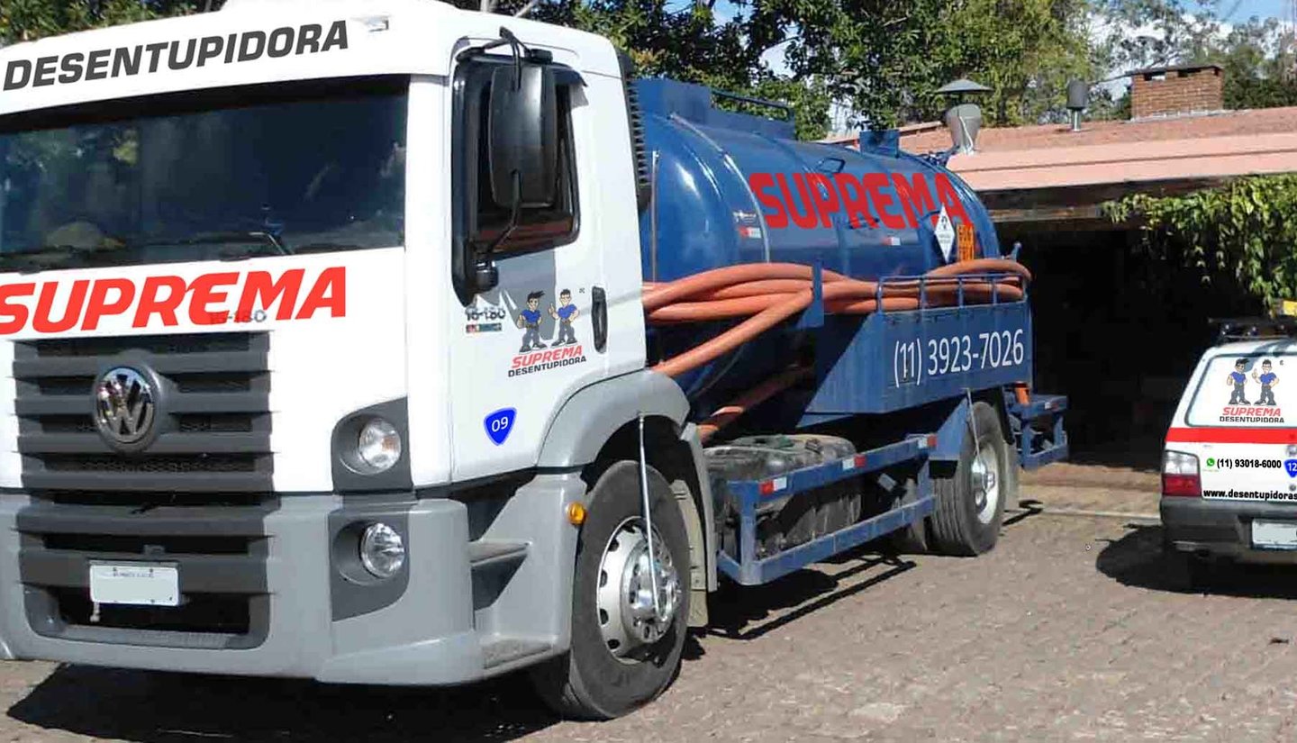 desentupimento com caminhão em interlagos