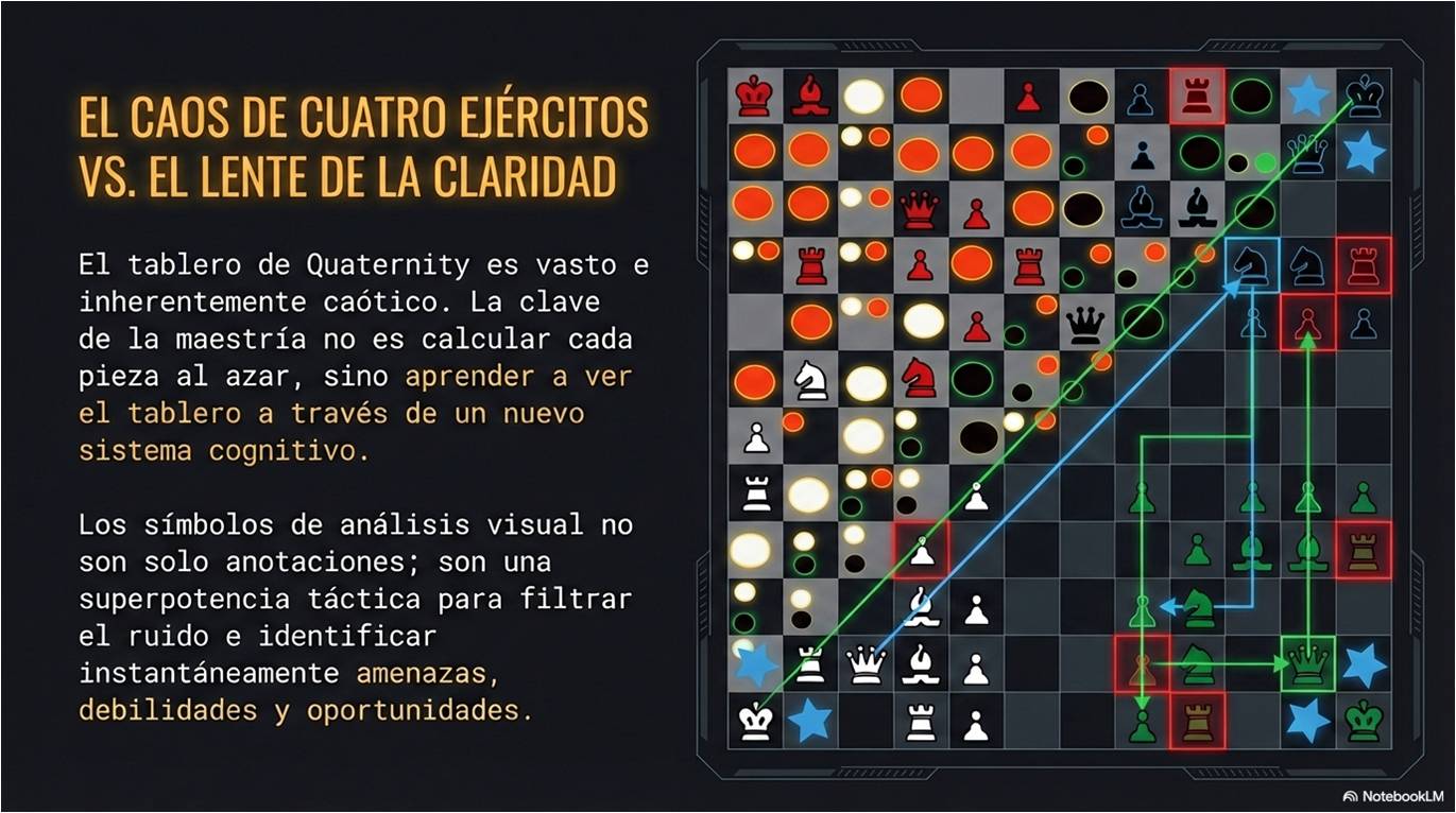 Descripción de Quaternity como el caos de los cuatro ejércitos