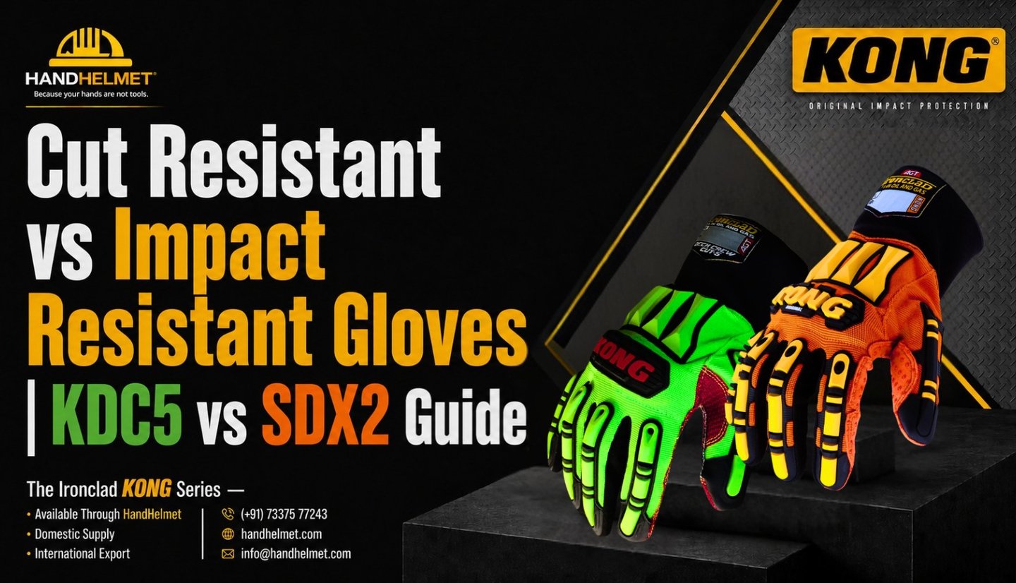 KONG Gloves India: Cut Resistant vs Impact Resistant Gloves | KDC5 vs SDX2 Guide