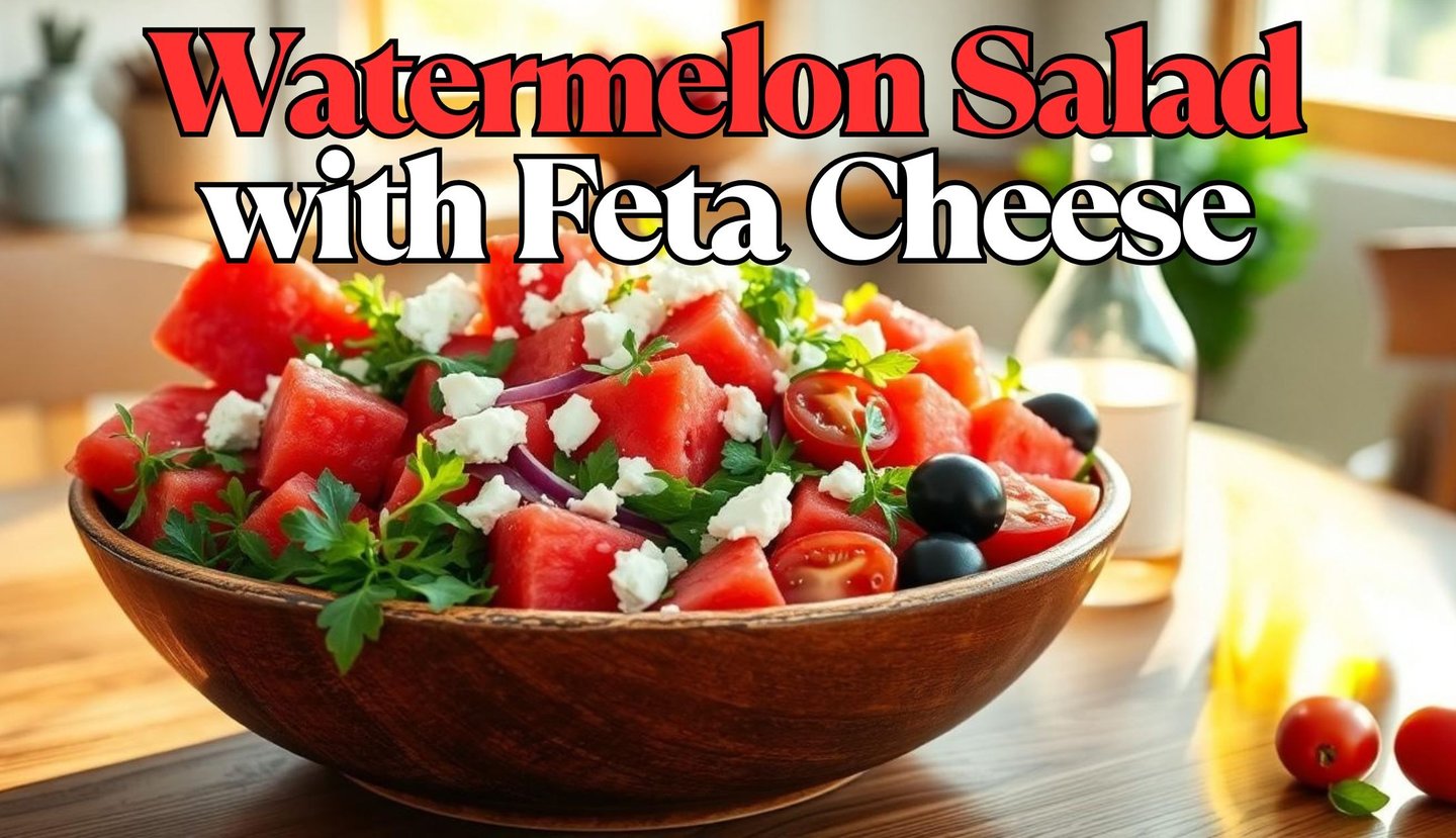 Watermelon Salad with Feta Cheese