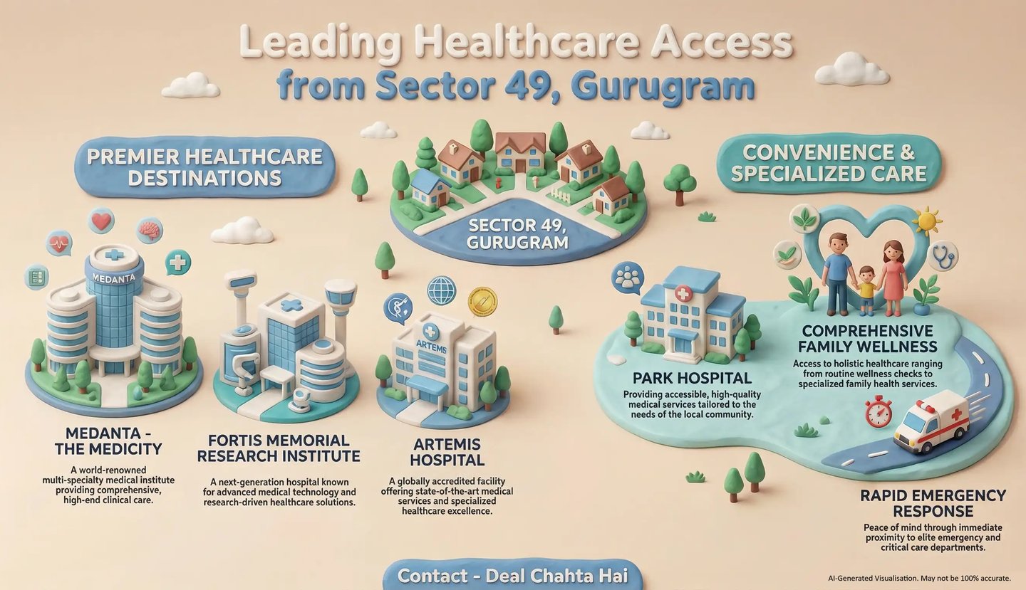Hospitals Near Sector 49, Gurugram