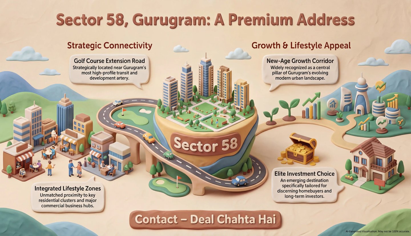 Sector 58 Gurugram Connectivity