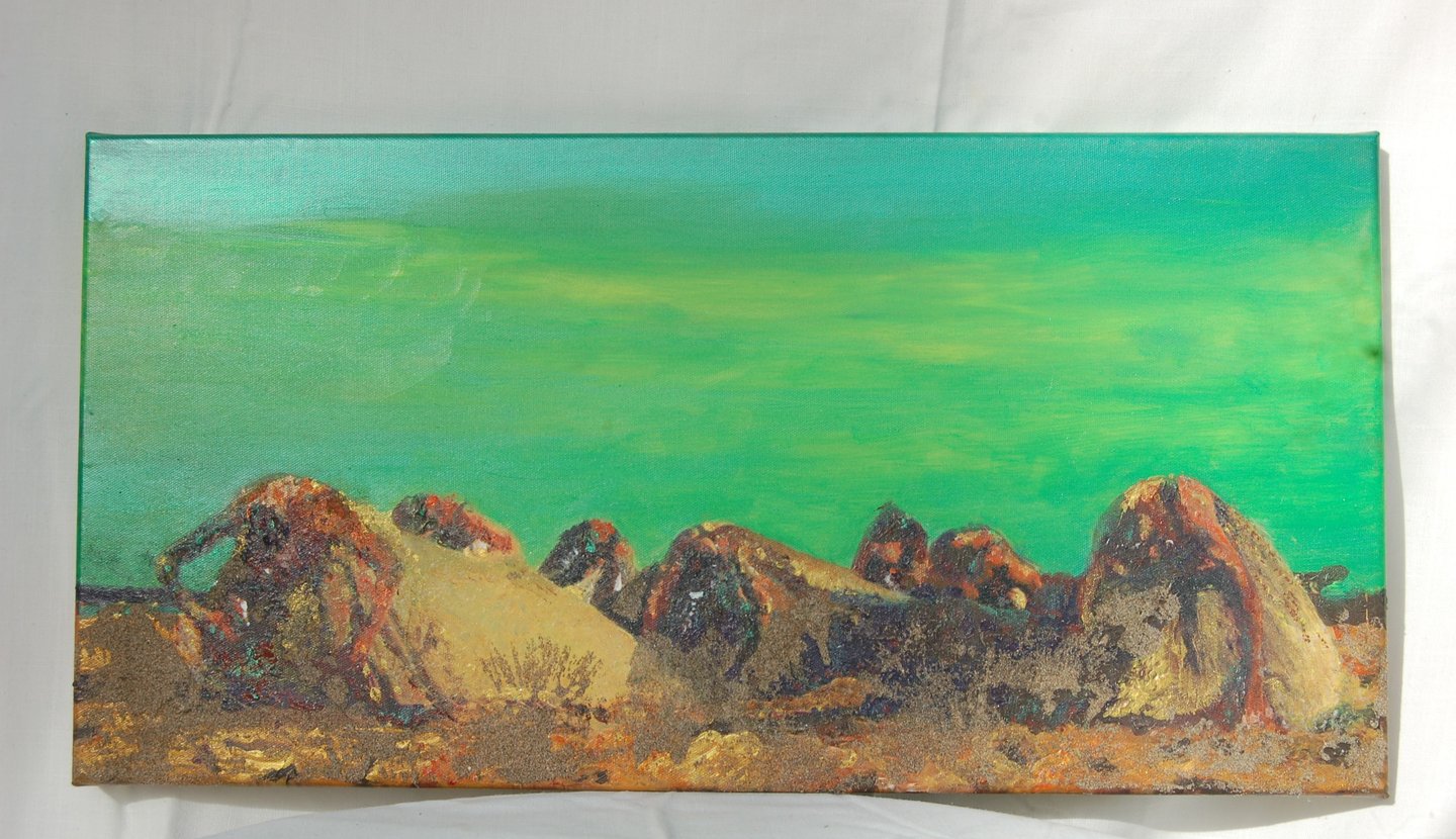 Obra artistica cuadro para decorar el hogar, técnica mixta sobre lienzo , Eva Mas