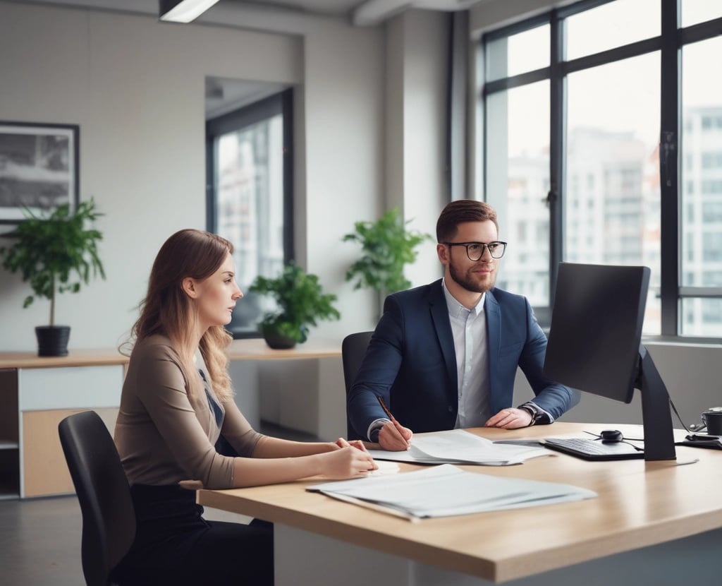 A friendly customer service representative ready to assist.