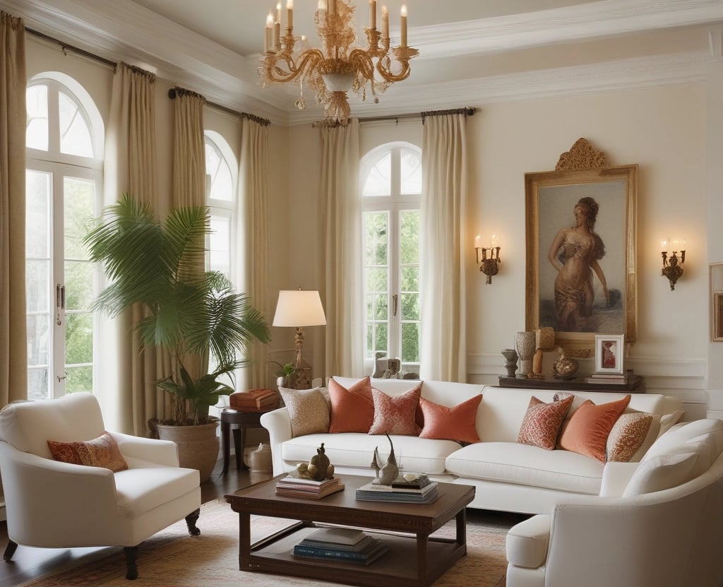 Bright living room with modern inventory