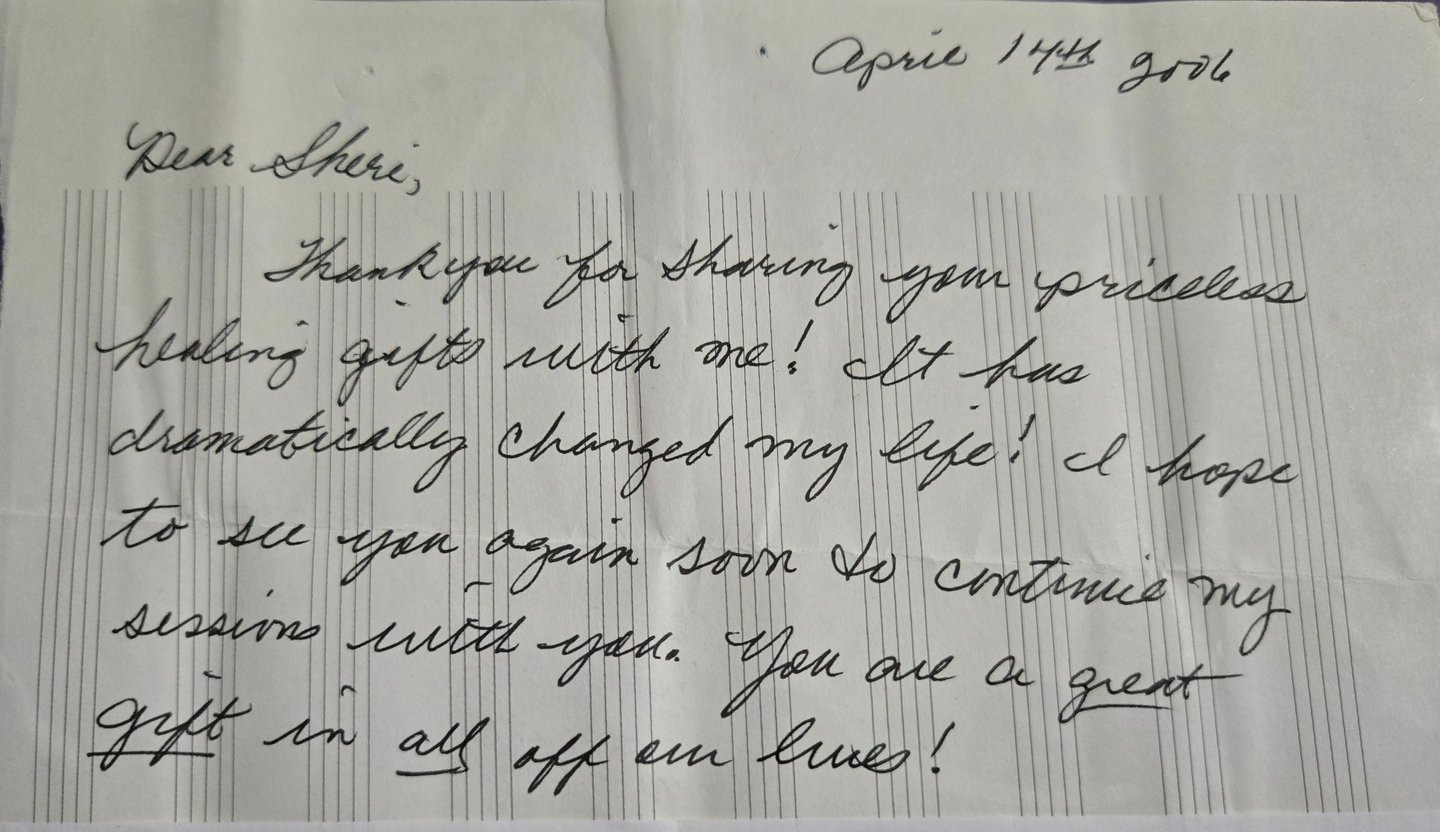 Letter From Lee Frick, Pianist
