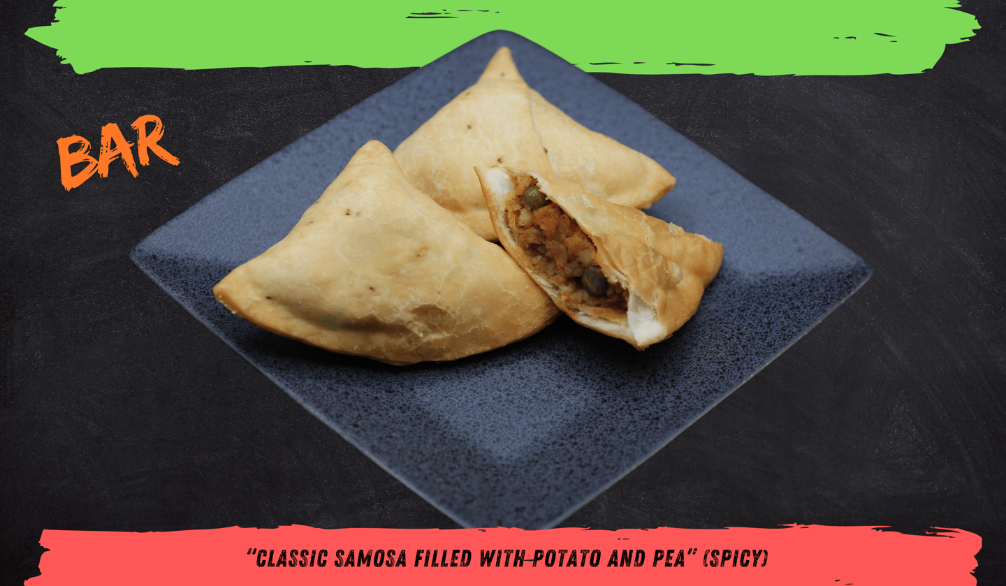 Bar Samosa – A bold and flavorful twist on the classic, perfect for snack lovers.