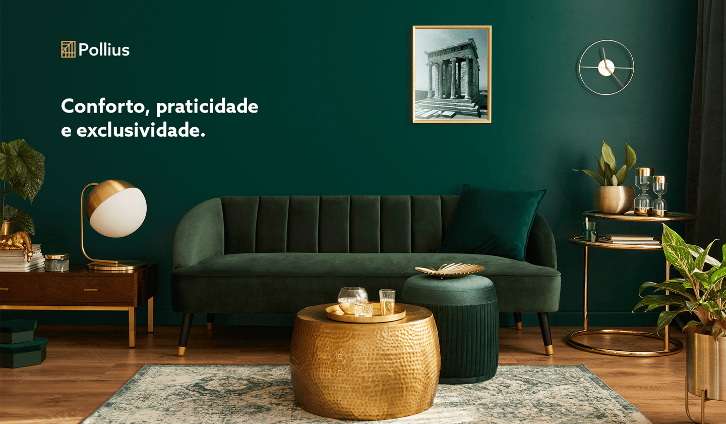a living room with a green couch and a green couch
