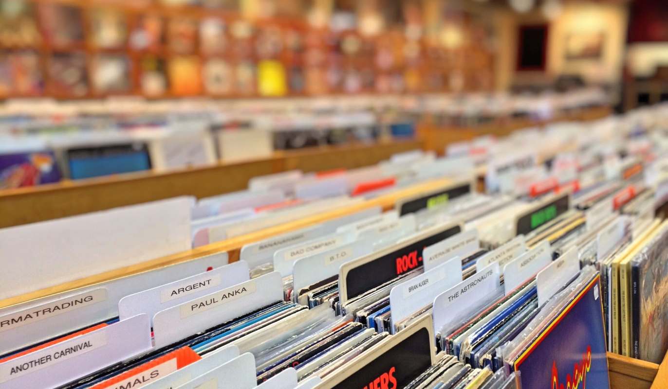 Selection of vinyl records
